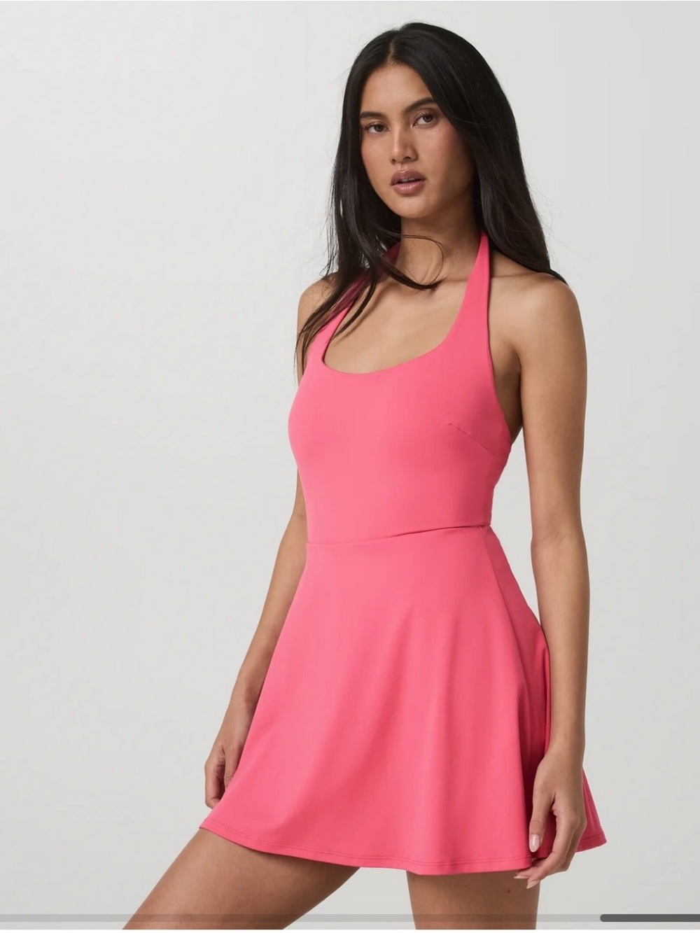 Vuori tie breaker dress in sunset pink size XS